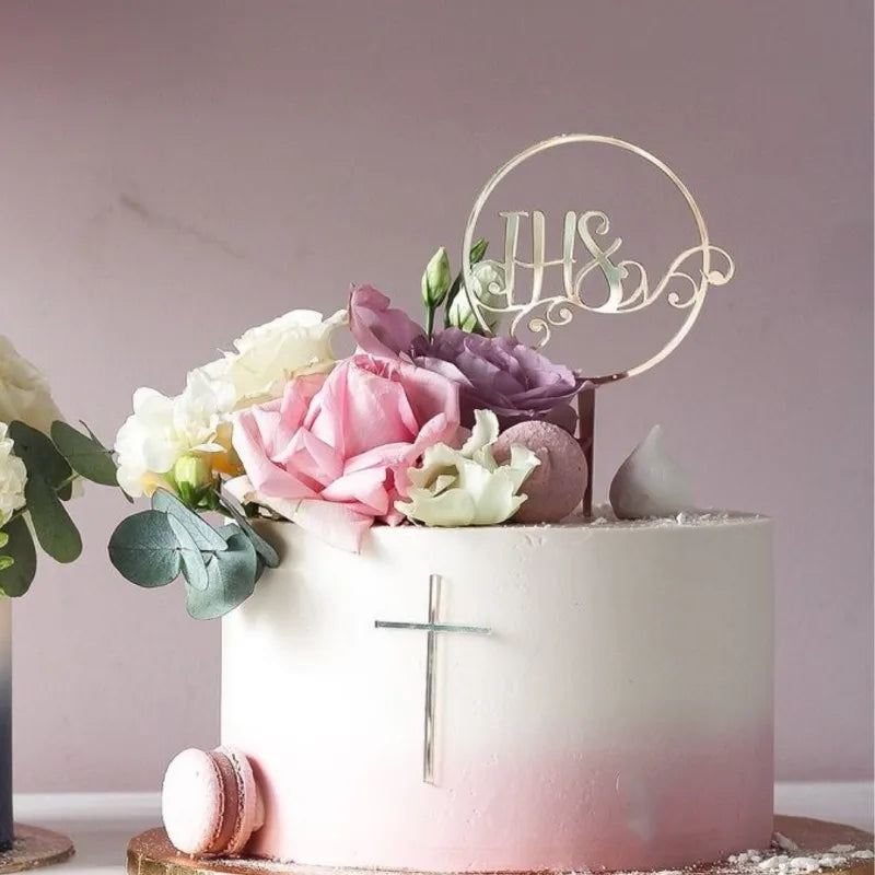 IHS Baptism First Communion Cake Decorations Christening Peace Dove Cake Topper for Communion Party Supplies Cake Decorations