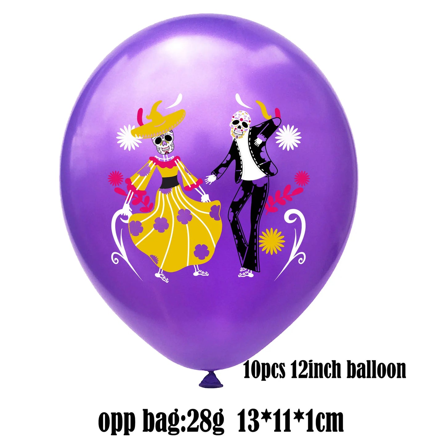 1set Day of The Dead Balloons Dia DE Los Muertos Party Decoration Skull Latex Balloons Mexican Festival Party Decor Supplies