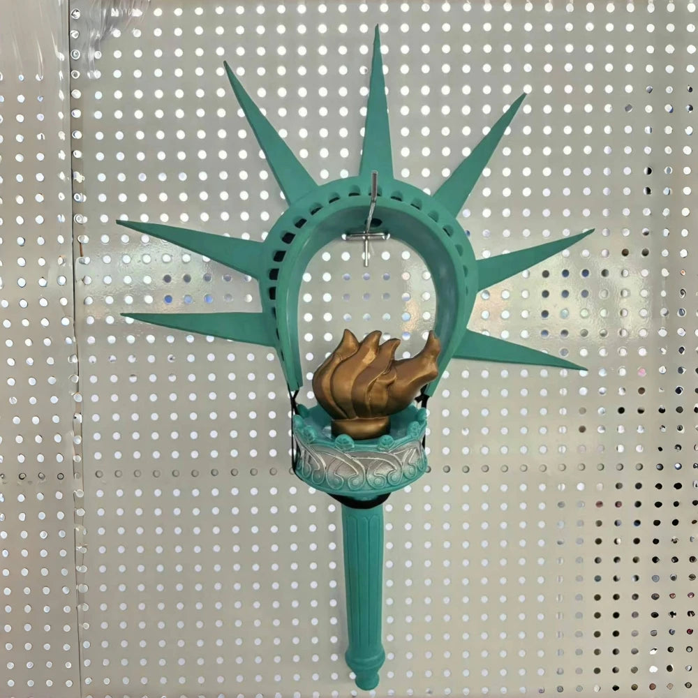 Statue Of Liberty Costume Props Accessories Festival Party Lady Liberty Cosplay Crown Torch Independence Day Parades Dress Up