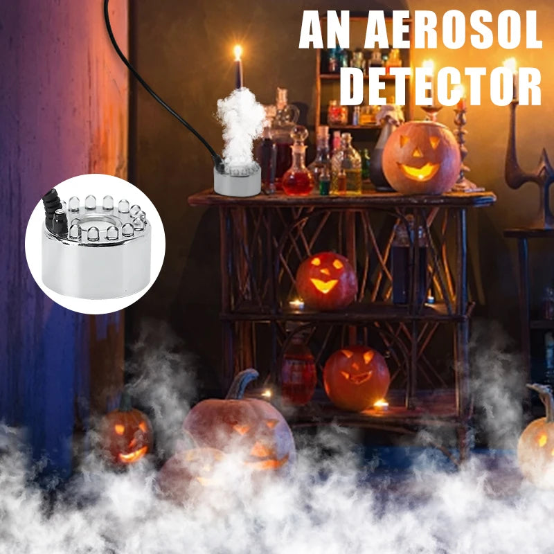 Halloween Mini Led Pumpkin Light Spray Halloween Christmas Easter Party Holiday Decoration Sprayer Smoke Machine