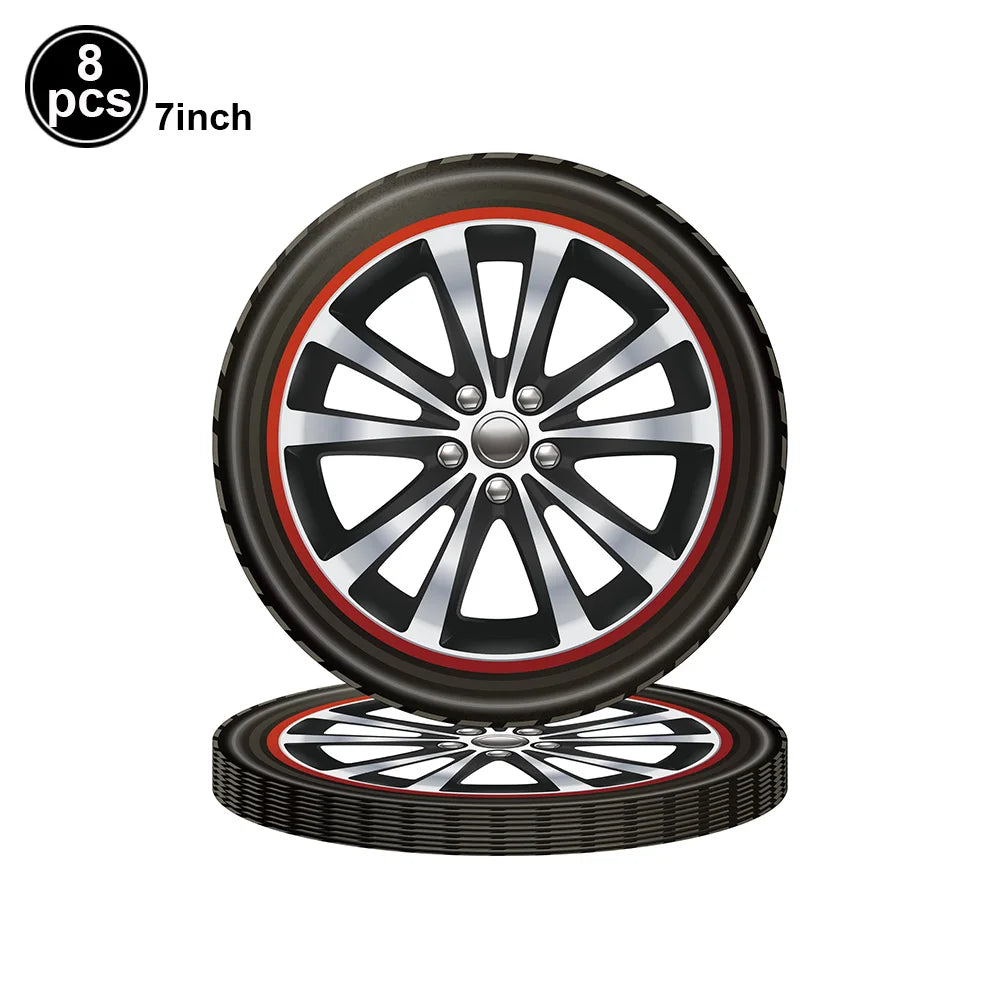 Tire Napkins Race Car Napkin Wheel Paper Napkin Car Party Decor Race Car Party Supplies for Birthday Baby Shower Birthday Party