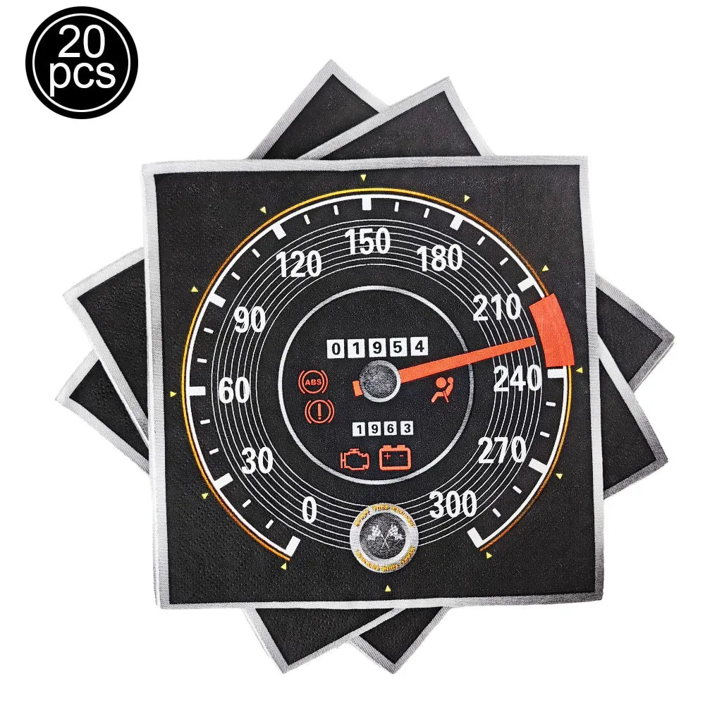 Tire Napkins Race Car Napkin Wheel Paper Napkin Car Party Decor Race Car Party Supplies for Birthday Baby Shower Birthday Party