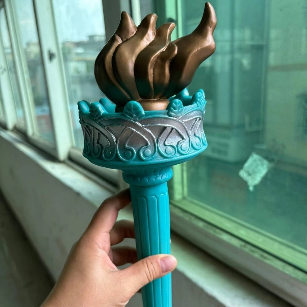 Statue Of Liberty Costume Props Accessories Festival Party Lady Liberty Cosplay Crown Torch Independence Day Parades Dress Up