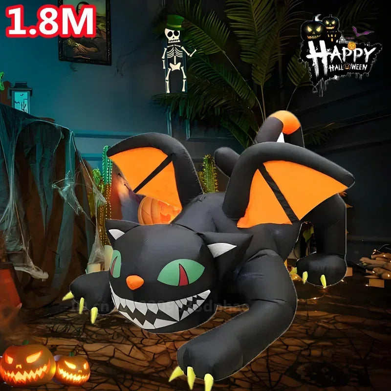 Halloween Inflatable Arch Toys Model Built-in LED Light Pumpkin Prop Outdoor Indoor Home Garden Party Terror Decoration