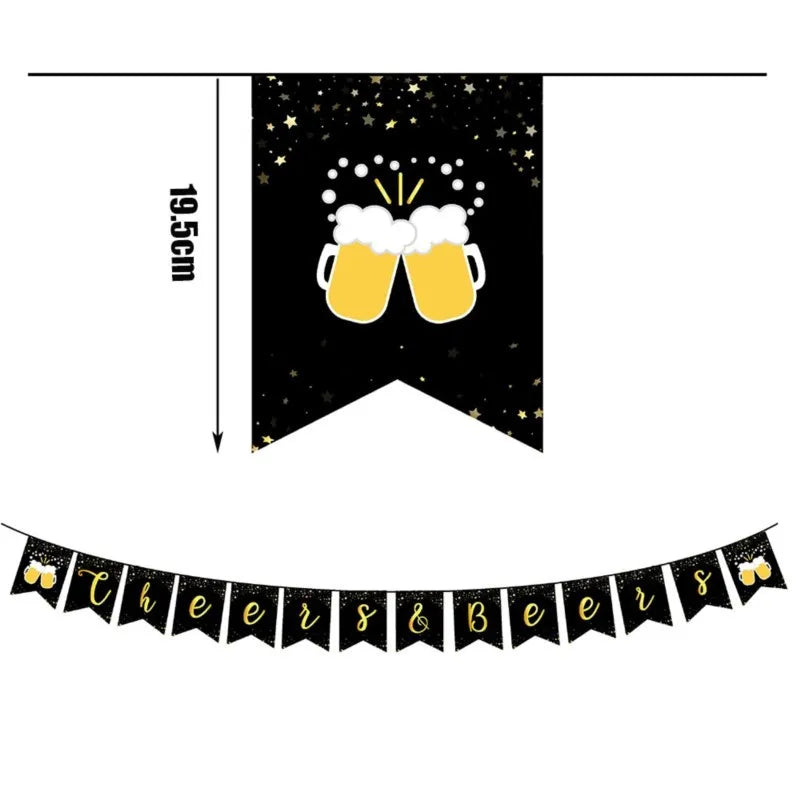 Cheers Beer Glasses Decorations Disposable Tableware Plates Cup Napkins Oktoberfest Wedding Spiderman Baby Shower Stitch Sonic