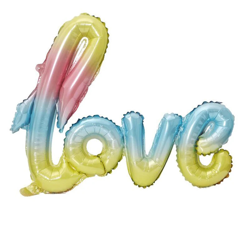 108cm Big Red Letter LOVE Foil Balloons Wedding Anniversary Valentine's Day Proposal Aluminum Balloon Baby Shower Globos Decor