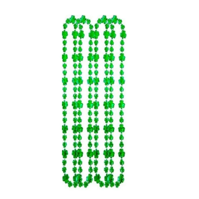Patricks Day Necklace Irish Festival Accessories for Kids Women Man Decorations Dropship