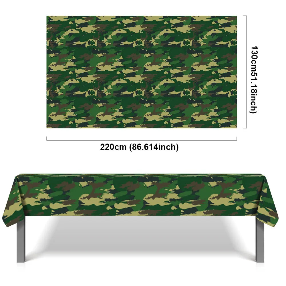 Camouflage Birthday Party Tank Cake Topper Happy Birthday Sign Cake Decor Soldier Camouflage Army Military Birthday Party Decors