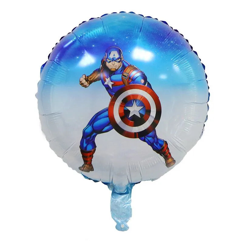 Avengers Superhero Birthday Party Decoration Balloon Cake Plate Paper Cup Box Gift Bag Background Banner 10 People Tableware Set