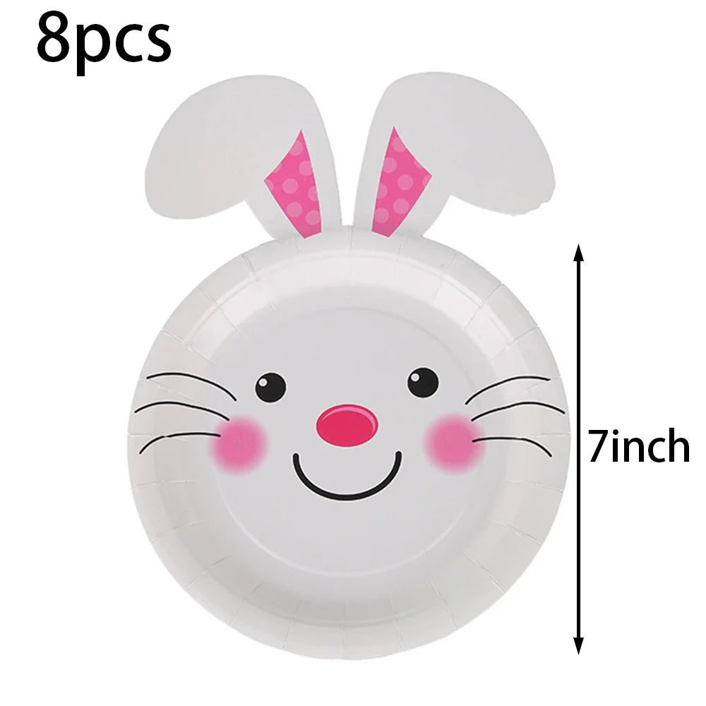 Easter Paper Plates Carrot Shape Disposable Plates Easter Spring Party Dessert Supplies for Holiday Home Dining Table Decoration