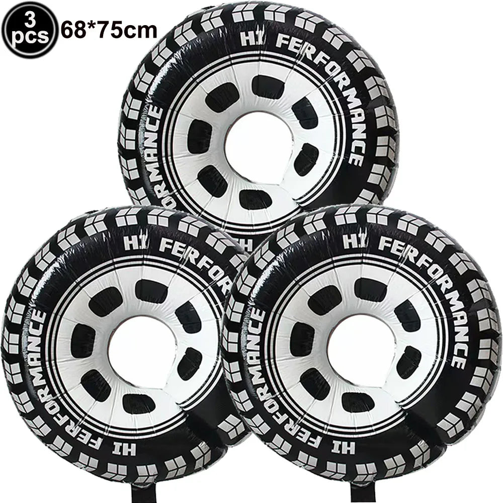 Tire Napkins Race Car Napkin Wheel Paper Napkin Car Party Decor Race Car Party Supplies for Birthday Baby Shower Birthday Party