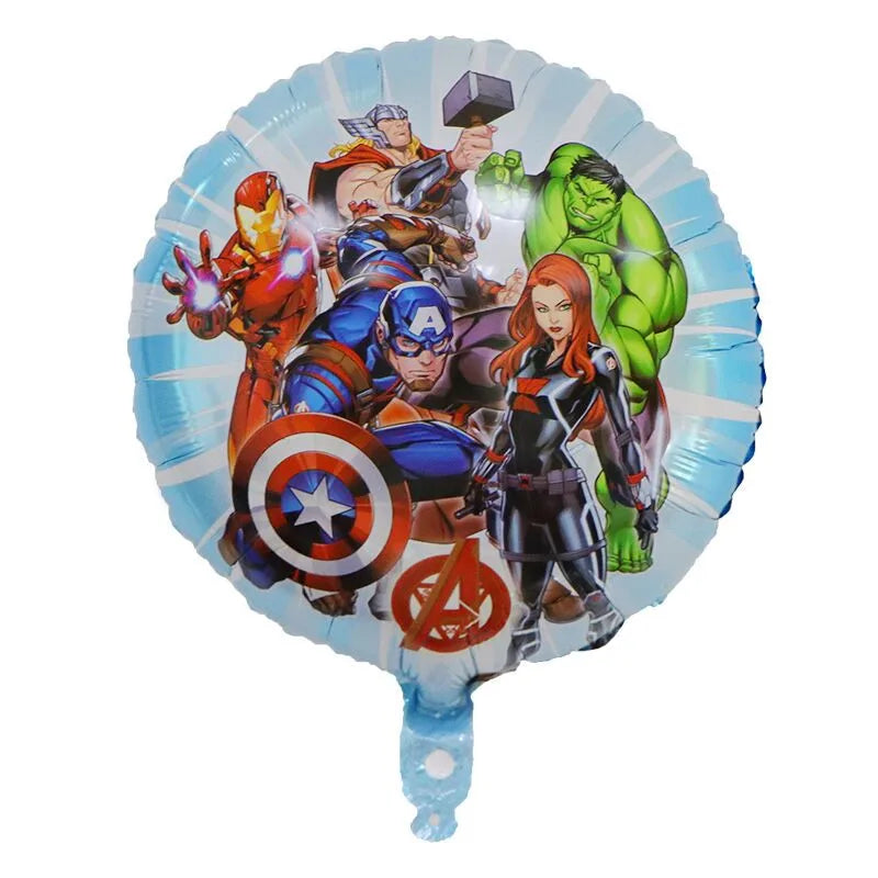 Avengers Superhero Birthday Party Decoration Balloon Cake Plate Paper Cup Box Gift Bag Background Banner 10 People Tableware Set