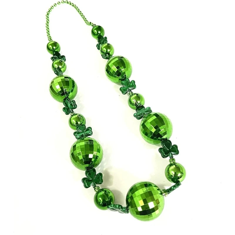 Patricks Day Necklace Irish Festival Accessories for Kids Women Man Decorations Dropship
