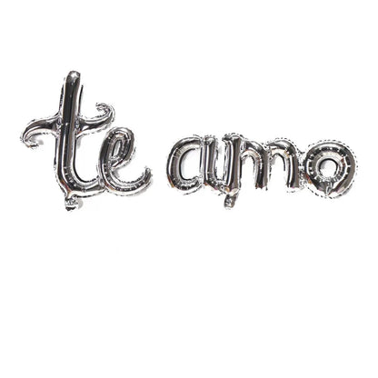 1pc 16inch Te amo Balloon Spanish I Love You Foil Letter Baloon Valentine's Day Wedding Anniversary Decoration Supplies Globos