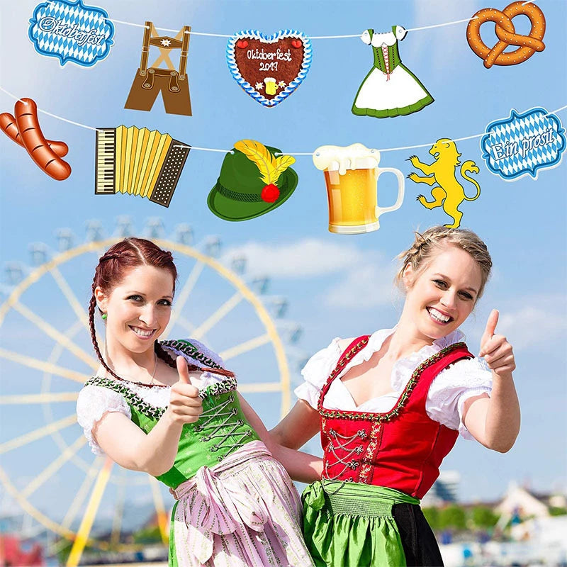 2021 Oktoberfest Decoration German Beer Flag Festival Party Supplies Decor Bavarian 100 People Fiesta Banner