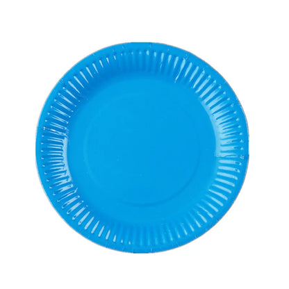 10PCS/LOT Multi-Colored Disk Disposable Plates Cake Paper Pan DIY Decoration for Kids Birthday Party Wedding Tableware Supply