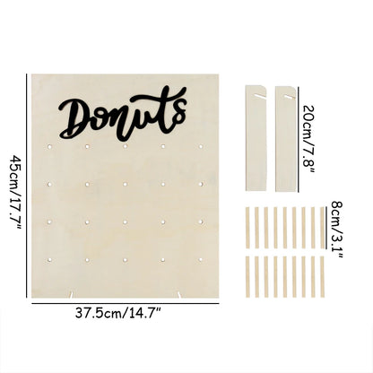 DIY Wooden Donut Wall Rustic Wedding Decoration Table Donut Party Decor Baby Shower Anniversary Birthday Event Party Favor