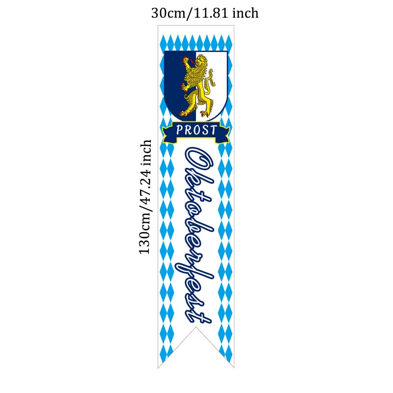 2021 Oktoberfest Decoration German Beer Flag Festival Party Supplies Decor Bavarian 100 People Fiesta Banner
