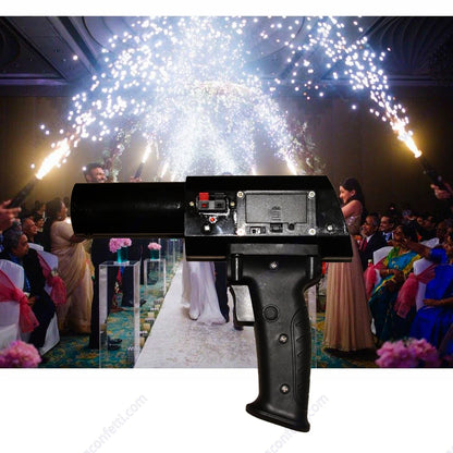 Wedding Party Indoor Ice Pyrotechnic Cold Pyro Machine Gun Fountain Firework HandHeld Fire Shooter Birthday Sparkler Stage Spark