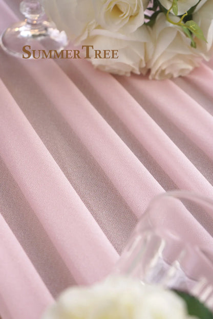 10 Meters Wedding Arch Drape Fabric Sheer Chiffon Tulle Curtain Draping Backdrop Party Supplies Home Drapery Ceremony Decoration