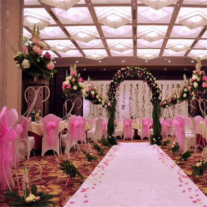 48cm *5*10*15m transparent crystal organza tulle roll fabric for hanging wedding party home decoration new year decoration