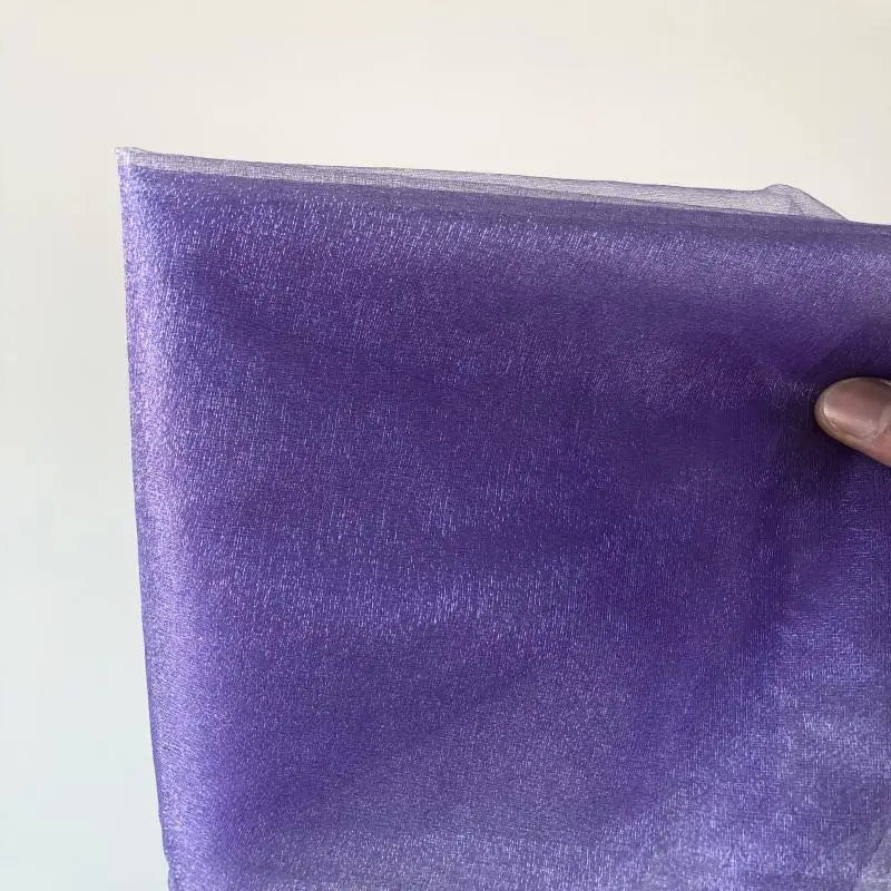 48cm *5*10*15m transparent crystal organza tulle roll fabric for hanging wedding party home decoration new year decoration