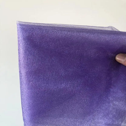 48cm *5*10*15m transparent crystal organza tulle roll fabric for hanging wedding party home decoration new year decoration