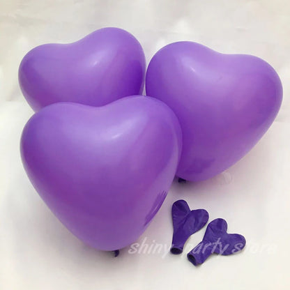 20/50pcs White Heart Balloons Love Inflatable Air Helium Balloon Valentine's Day Marriage Wedding Birthday Party Decor Supplies
