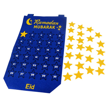 Ramadan Countdown Felt Calendar Eid Mubarak Decorations For Home Islamic Muslim Party Decor Ramadan Kareem Eid Al Adha Kid Gifts
