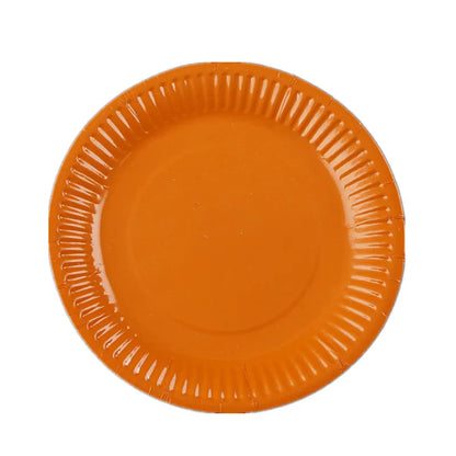 10PCS/LOT Multi-Colored Disk Disposable Plates Cake Paper Pan DIY Decoration for Kids Birthday Party Wedding Tableware Supply
