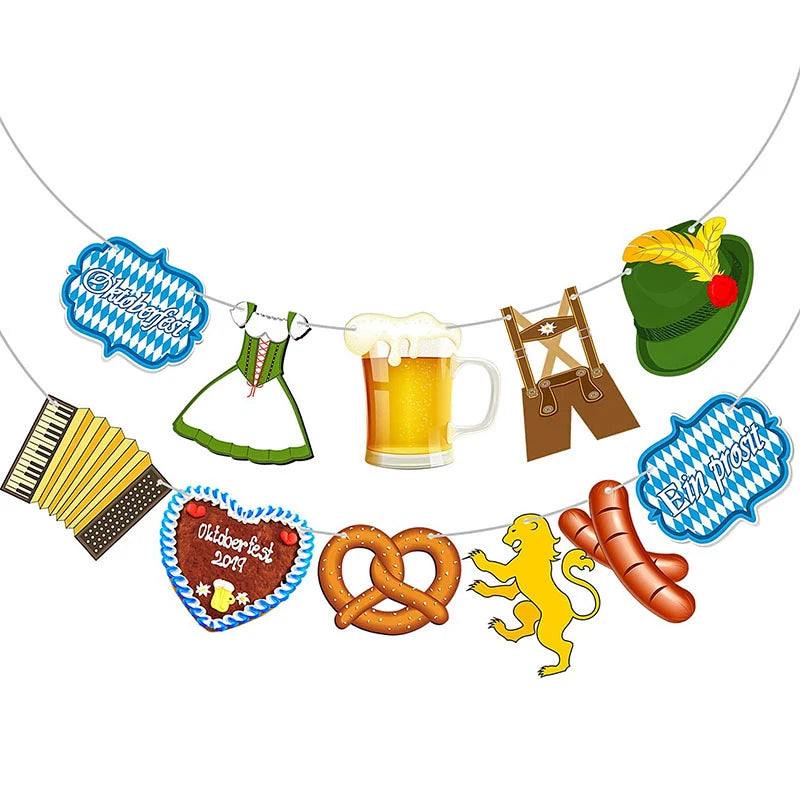 2021 Oktoberfest Decoration German Beer Flag Festival Party Supplies Decor Bavarian 100 People Fiesta Banner