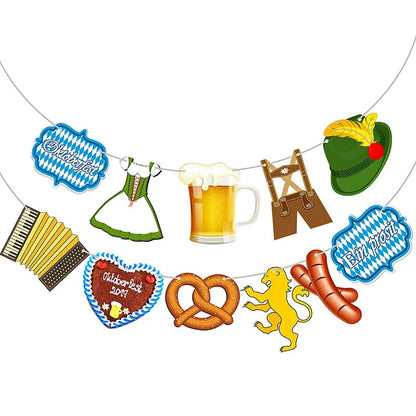 2021 Oktoberfest Decoration German Beer Flag Festival Party Supplies Decor Bavarian 100 People Fiesta Banner