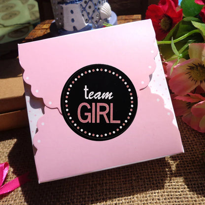 24/48pcs Team Boy Team Girl Stickers Boy or Girl Vote Sticker for Gender Reveal Party Creative Decoration Baby Shower Supplies 6