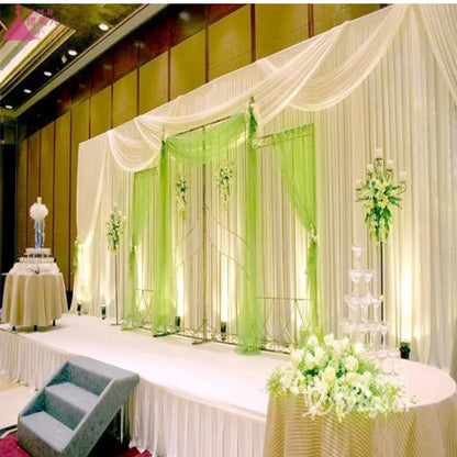 48cm *5*10*15m transparent crystal organza tulle roll fabric for hanging wedding party home decoration new year decoration