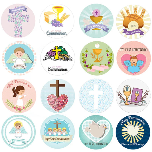 First Communion My First Communion Party Stickers Supplies Holy Communion Decor Girls Christening Baptism DIY Decorations