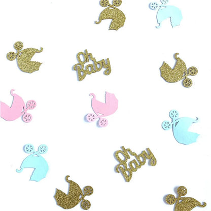 Pink Blue Boy Or Girl Gender Reveal Baby Shower Party Disposable Tableware Paper Plates Cups Decoration