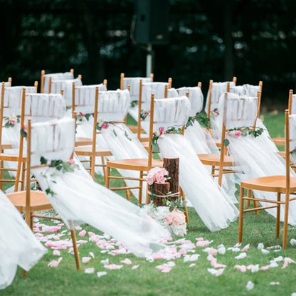 48cm *5*10*15m transparent crystal organza tulle roll fabric for hanging wedding party home decoration new year decoration
