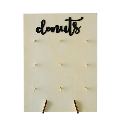 DIY Wooden Donut Wall Rustic Wedding Decoration Table Donut Party Decor Baby Shower Anniversary Birthday Event Party Favor
