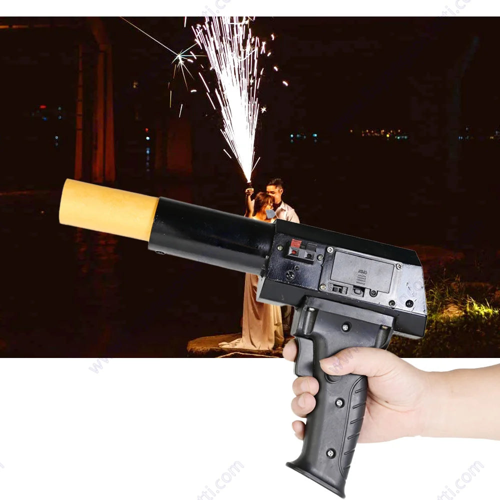 Wedding Party Indoor Ice Pyrotechnic Cold Pyro Machine Gun Fountain Firework HandHeld Fire Shooter Birthday Sparkler Stage Spark