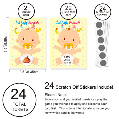 Baby Shower Party Gender Revealing Game Scratch Cards Baby Shower Party Decoration Supply