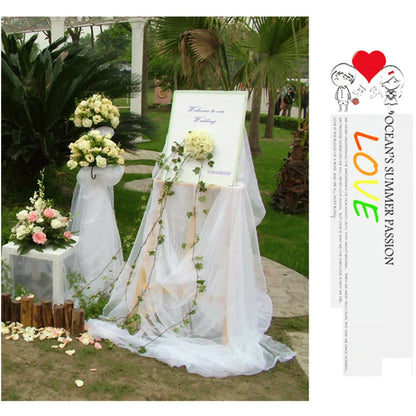 48cm *5*10*15m transparent crystal organza tulle roll fabric for hanging wedding party home decoration new year decoration