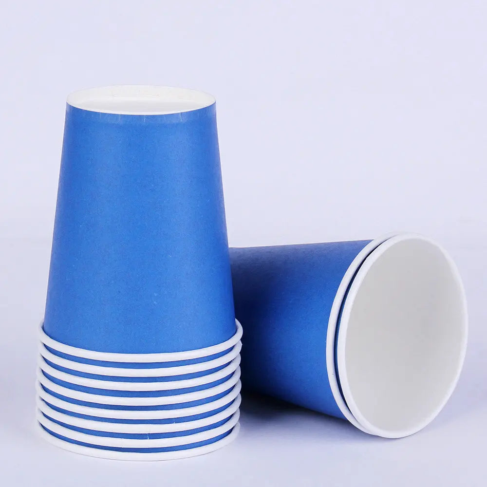 10PCS/LOT Multi-Colored Disk Disposable Plates Cake Paper Pan DIY Decoration for Kids Birthday Party Wedding Tableware Supply