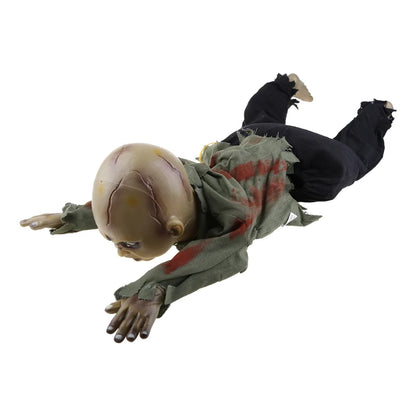 2025 New Animated Crawling Baby Zombie Scary Ghost Babies Doll Haunted Halloween Decor Props Supplies