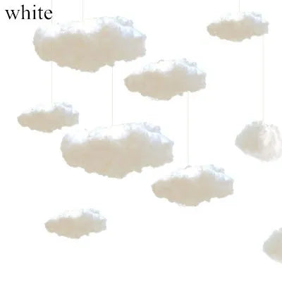 Artificial Cotton Clouds Decoration White 3D Ceiling Interior Cloud Decor Living Room DIY Wedding Party Decoration Props