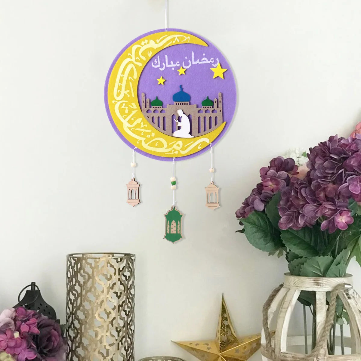 Ramadan Countdown Felt Calendar Eid Mubarak Decorations For Home Islamic Muslim Party Decor Ramadan Kareem Eid Al Adha Kid Gifts
