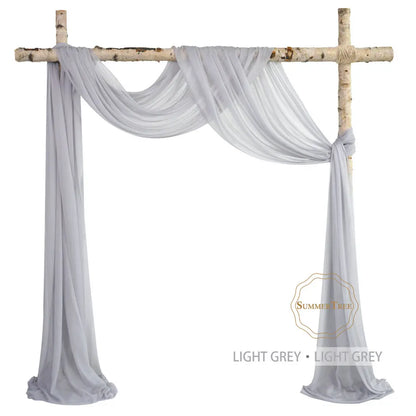 10 Meters Wedding Arch Drape Fabric Sheer Chiffon Tulle Curtain Draping Backdrop Party Supplies Home Drapery Ceremony Decoration