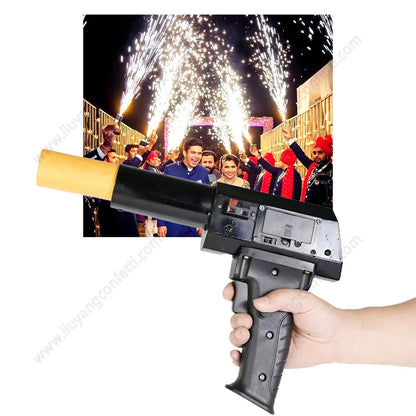 Wedding Party Indoor Ice Pyrotechnic Cold Pyro Machine Gun Fountain Firework HandHeld Fire Shooter Birthday Sparkler Stage Spark