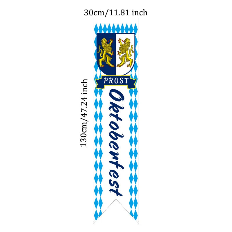 2021 Oktoberfest Decoration German Beer Flag Festival Party Supplies Decor Bavarian 100 People Fiesta Banner