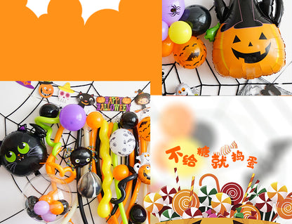 Background Wall Decoration Pumpkin Lamp Children Props Balloon