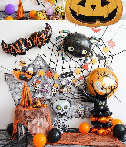 Background Wall Decoration Pumpkin Lamp Children Props Balloon